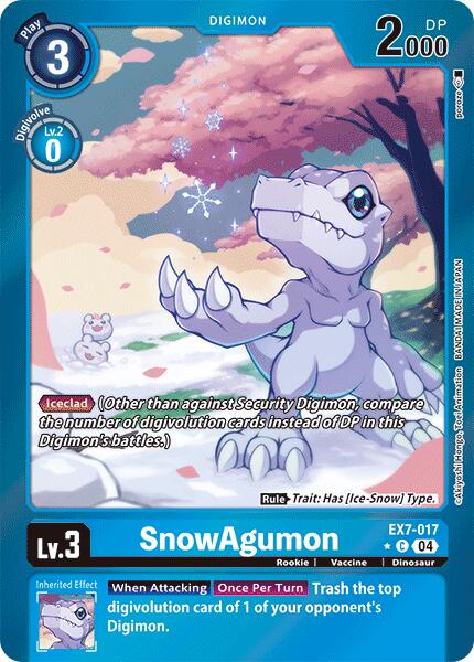 SnowAgumon (Foil) [EX7-017-C] [Digimon LIBERATOR] Foil