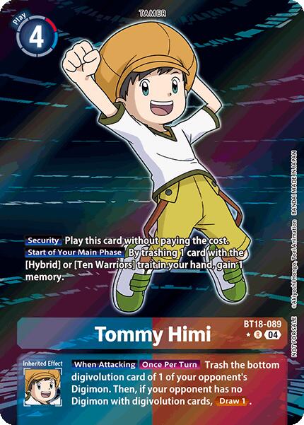 Tommy Himi (Release Special Booster 2.0: Box Promotion Pack) [BT18-089-R] [Release Special Booster 2.0] Foil