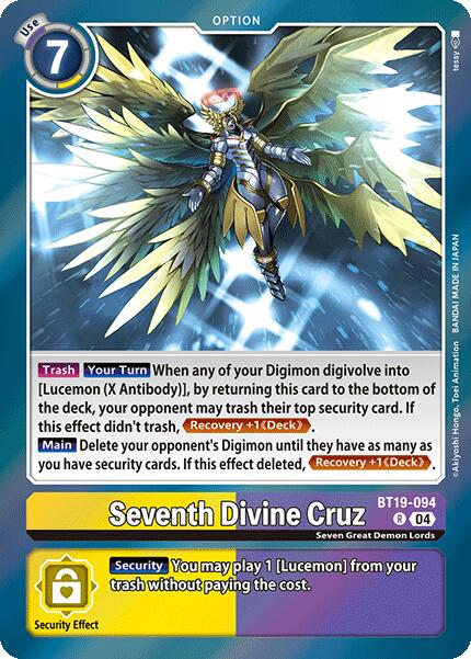 Seventh Divine Cruz [BT19-094-R] [Release Special Booster 2.0] Foil