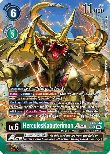 HerculesKabuterimon ACE (Alternate Art) [EX8-044-SR] [Chain of Liberation] Foil