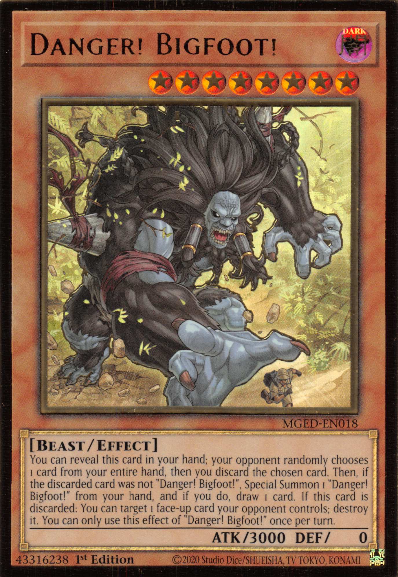 Danger! Bigfoot! [MGED-EN018] Gold Rare - Duel Kingdom