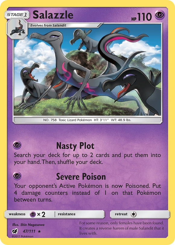 Salazzle (047/111) (Theme Deck Exclusive) [Sun & Moon: Crimson Invasion]