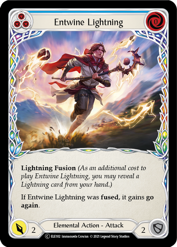 Entwine Lightning (Blue) [U-ELE102] Unlimited Rainbow Foil - Duel Kingdom