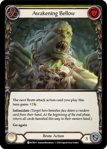 Awakening Bellow (Yellow) [WTR033] Unlimited Normal - Duel Kingdom