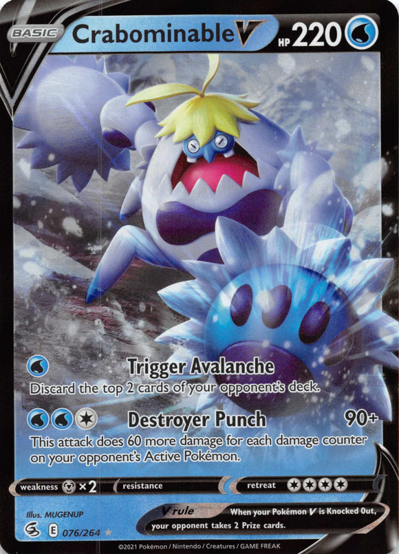Crabominable V (076/264) [Sword & Shield: Fusion Strike]