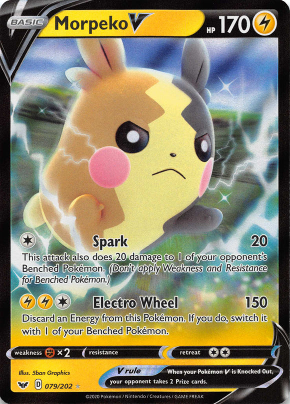 Morpeko V (079/202) [SWSH01: Sword & Shield Base Set]