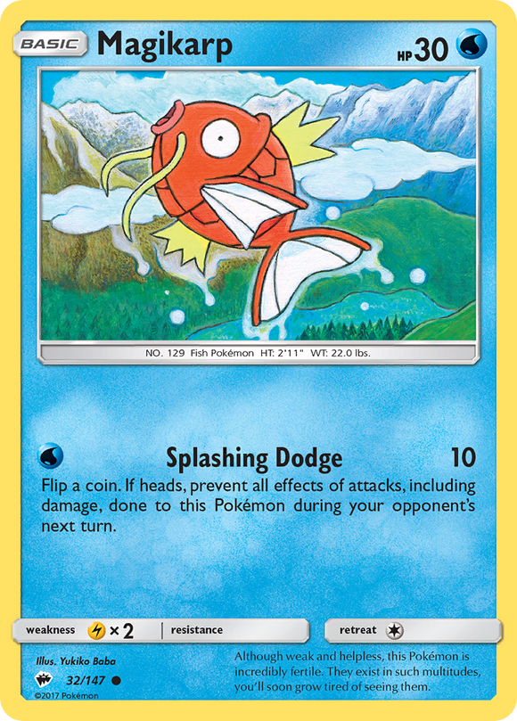 Magikarp (32/147) [Sun & Moon: Burning Shadows] - Duel Kingdom