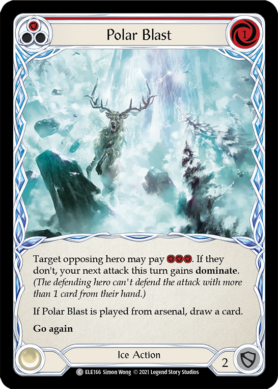 Polar Blast (Red) [ELE166] 1st Edition Normal - Duel Kingdom