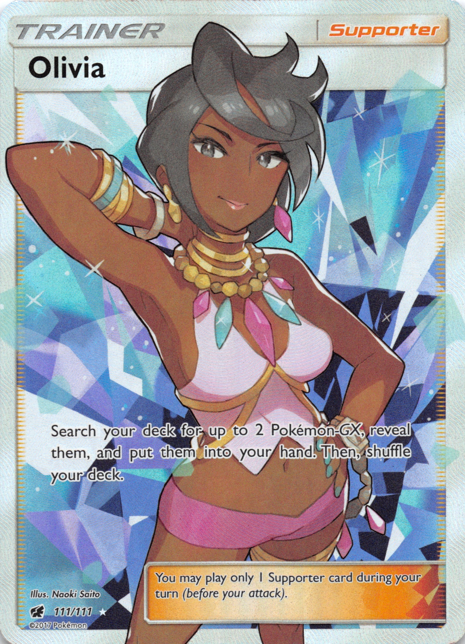 Olivia (Full Art) (111) [SM - Crimson Invasion] - Duel Kingdom