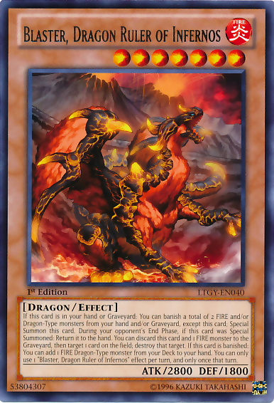 Blaster, Dragon Ruler of Infernos [LTGY-EN040] Rare - Duel Kingdom
