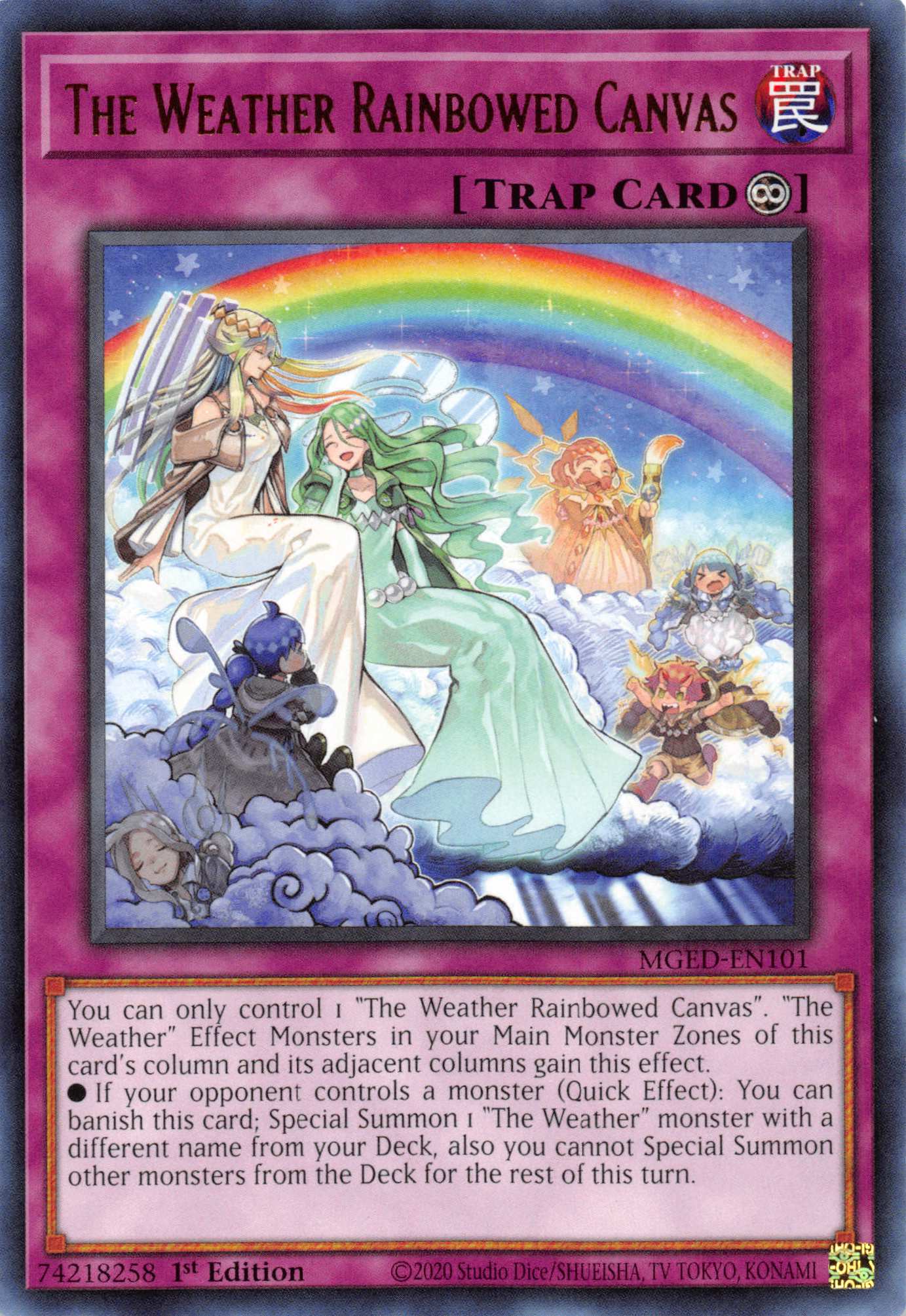 The Weather Rainbowed Canvas [MGED-EN101] Rare - Duel Kingdom