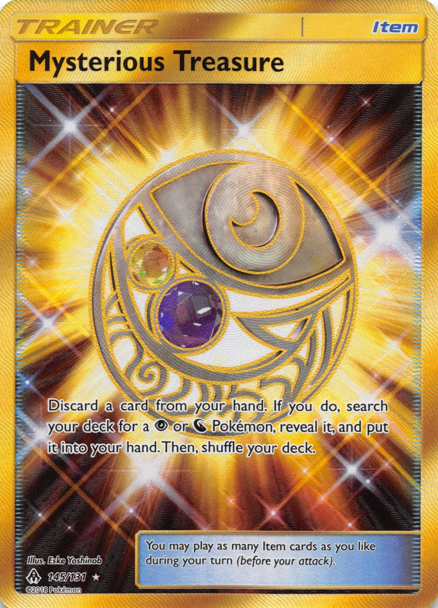 Mysterious Treasure (Secret) (145) [SM - Forbidden Light] - Duel Kingdom