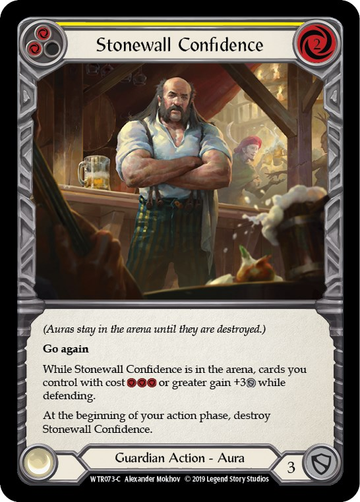 Stonewall Confidence (Yellow) [WTR073] Unlimited Rainbow Foil - Duel Kingdom