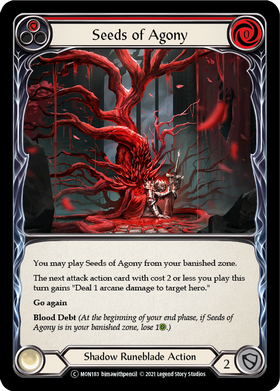Seeds of Agony (Red) (Rainbow Foil) [U-MON183-RF] Unlimited Rainbow Foil - Duel Kingdom