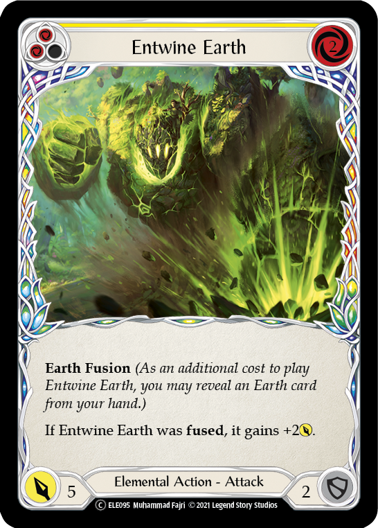 Entwine Earth (Yellow) [U-ELE095] Unlimited Rainbow Foil - Duel Kingdom