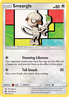 Smeargle (157/214) [Sun & Moon: Lost Thunder] - Duel Kingdom