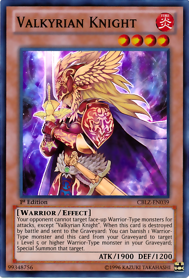 Valkyrian Knight [CBLZ-EN039] Super Rare - Duel Kingdom