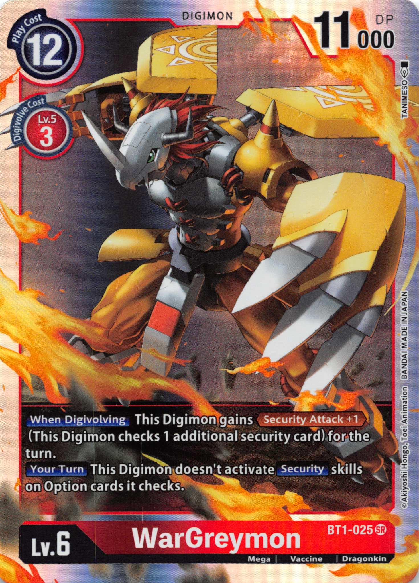 WarGreymon [BT1-025] [Release Special Booster] Foil