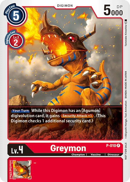 Greymon - P-010 [P-010] [Digimon Promotion Cards] Foil