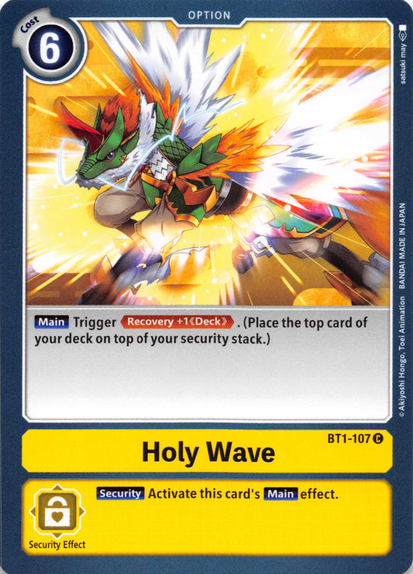 Holy Wave [BT1-107] [Release Special Booster] Normal