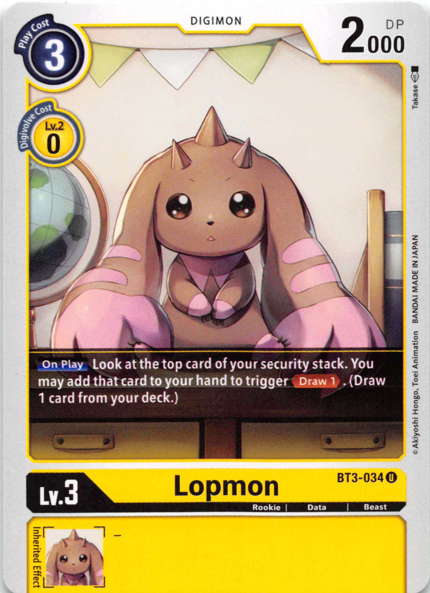 Lopmon [BT3-034] [Release Special Booster] Normal