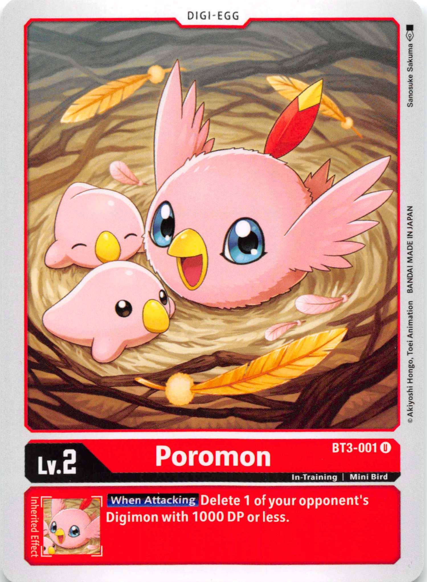 Poromon [BT3-001] [Release Special Booster] Normal