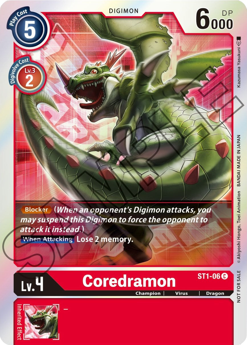 Coredramon - ST1-06 (Event Pack 1) [ST1-06] [Starter Deck 01: Gaia Red] Foil