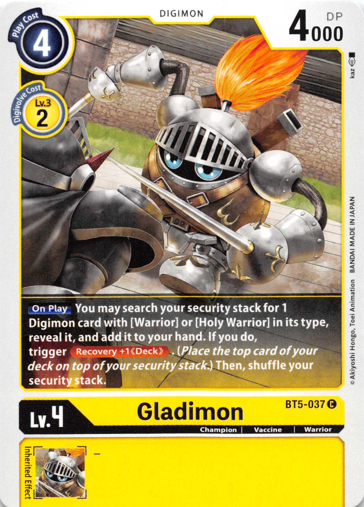 Gladimon [BT5-037] [Battle of Omni] Normal