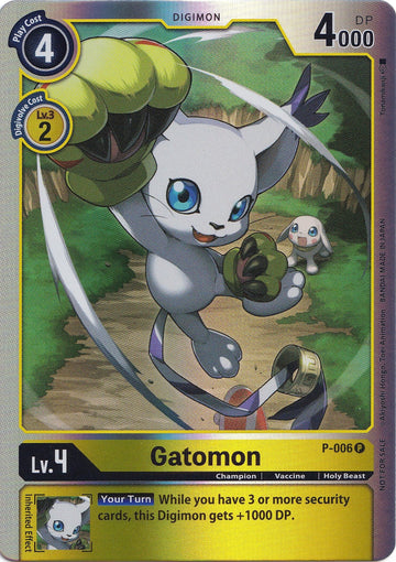 Gatomon - P-006 (Rainbow Foil) [P-006] [Digimon Promotion Cards] Foil