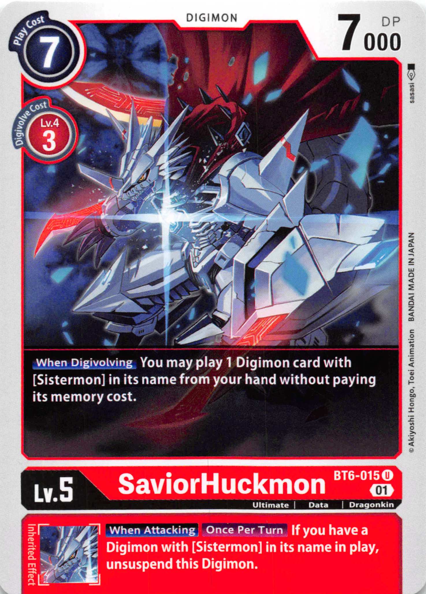 SaviorHuckmon [BT6-015] [Double Diamond] Normal