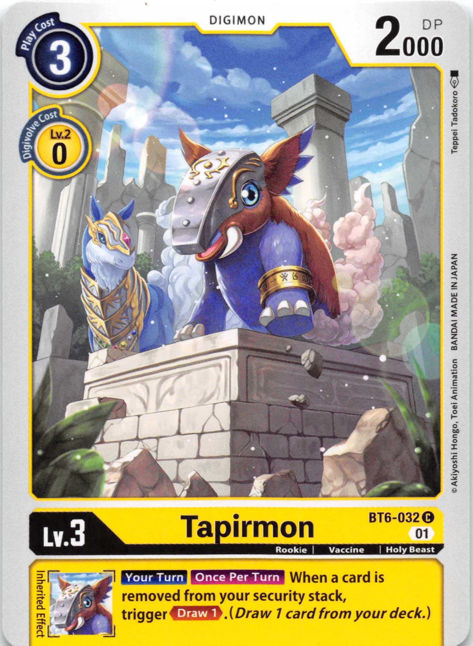 Tapirmon [BT6-032] [Double Diamond] Normal