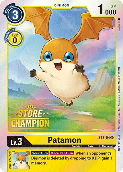 Patamon - ST3-04 (Store Champion) [ST3-04-U] [Starter Deck 03: Heaven's Yellow] Foil