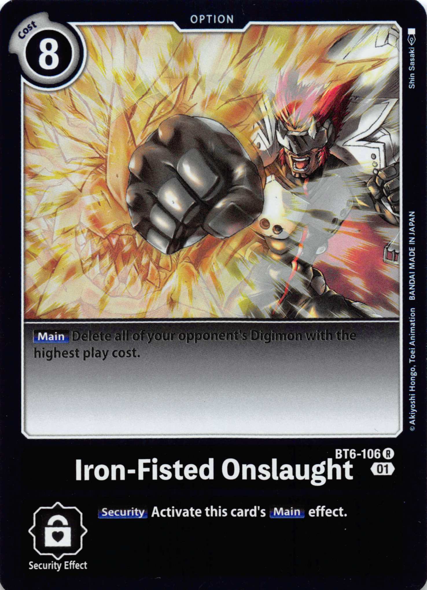 Iron-Fisted Onslaught [BT6-106] [Double Diamond] Foil