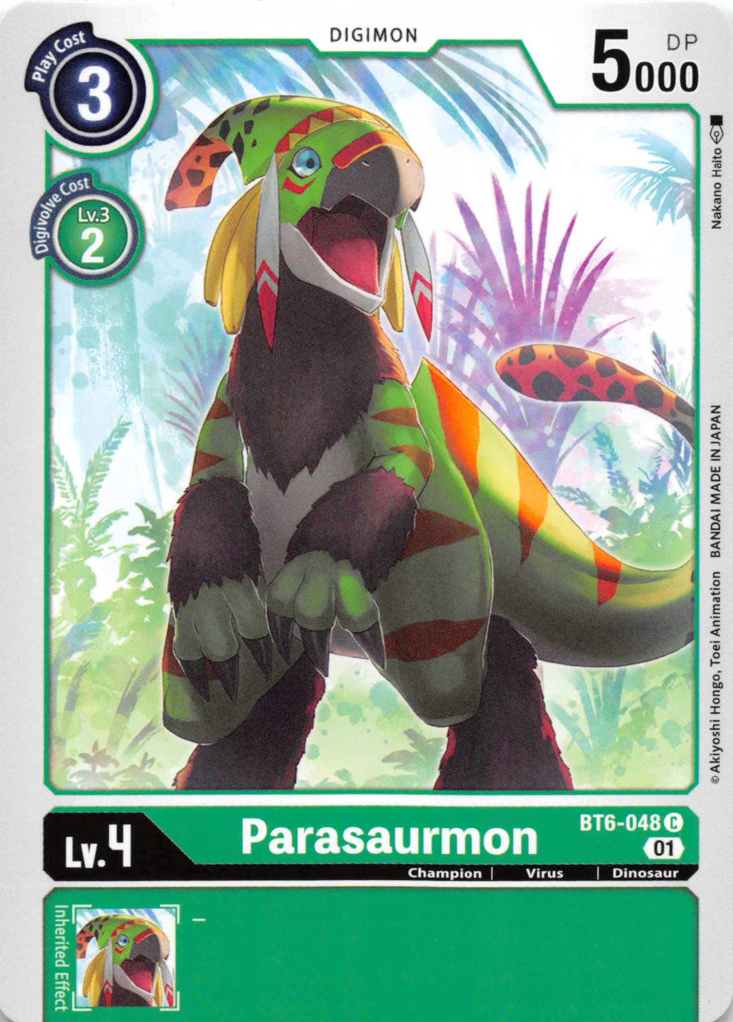 Parasaurmon [BT6-048] [Double Diamond] Normal