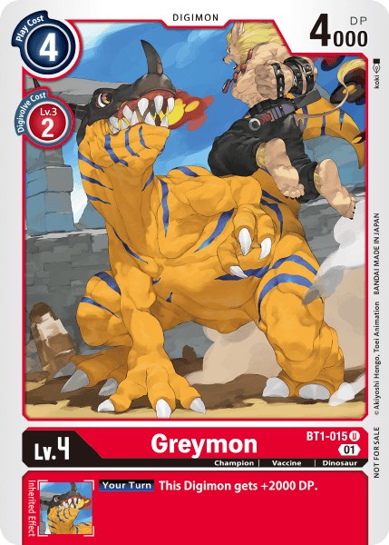 Greymon - BT1-015 (Tamer Party Vol. 3 Promo) [BT1-015] [Release Special Booster] Normal