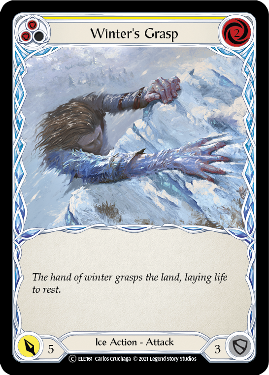 Winter's Grasp (Yellow) [U-ELE161] Unlimited Normal - Duel Kingdom