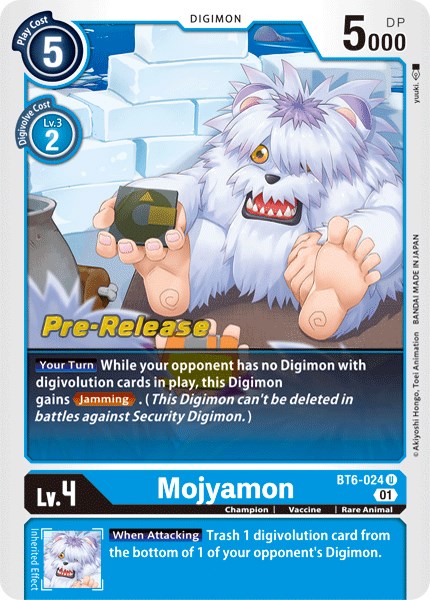 Mojyamon [BT6-024] [Double Diamond Pre-Release Cards] Foil