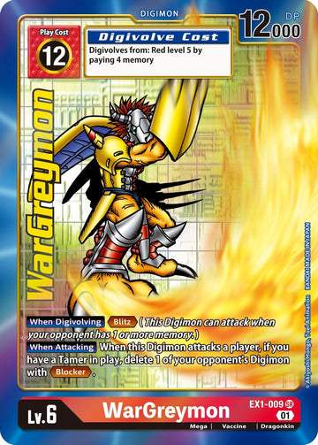 WarGreymon (Alternate Art) [EX1-009] [Classic Collection] Foil