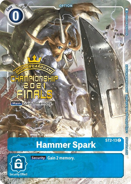 Hammer Spark (2021 Championship Finals Tamer‘s Evolution Pack) [ST2-13] [Starter Deck 02: Cocytus Blue] Foil