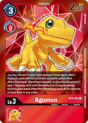 Agumon (Event Pack 2) [BT5-007] [Battle of Omni] Foil