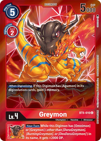 Greymon (Event Pack 2) [BT5-010] [Battle of Omni] Foil