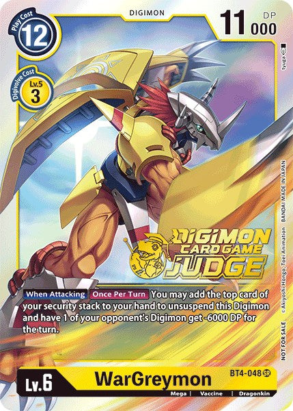 WarGreymon (Judge Pack 1) [BT4-048] [Great Legend] Foil