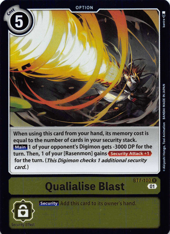 Qualialise Blast [BT7-100] [Next Adventure] Foil