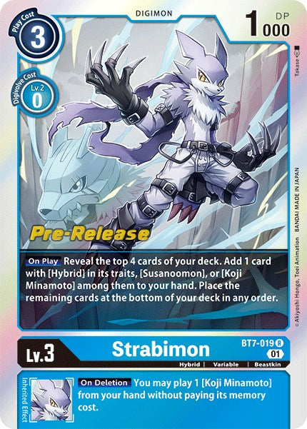 Strabimon [BT7-019] [Next Adventure Pre-Release Cards] Foil