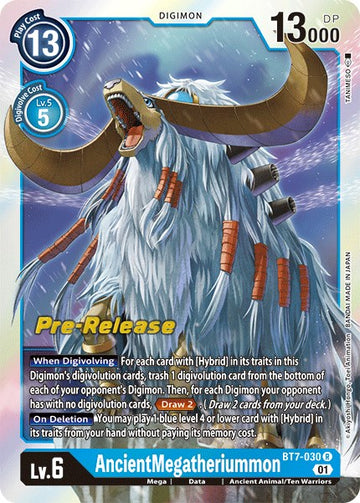 AncientMegatheriummon [BT7-030] [Next Adventure Pre-Release Cards] Foil