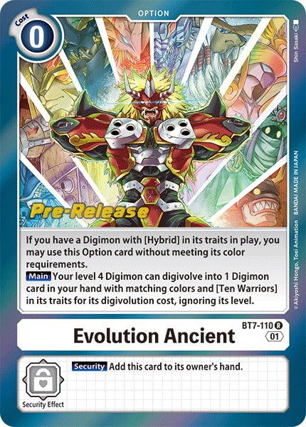 Evolution Ancient [BT7-110] [Next Adventure Pre-Release Cards] Foil