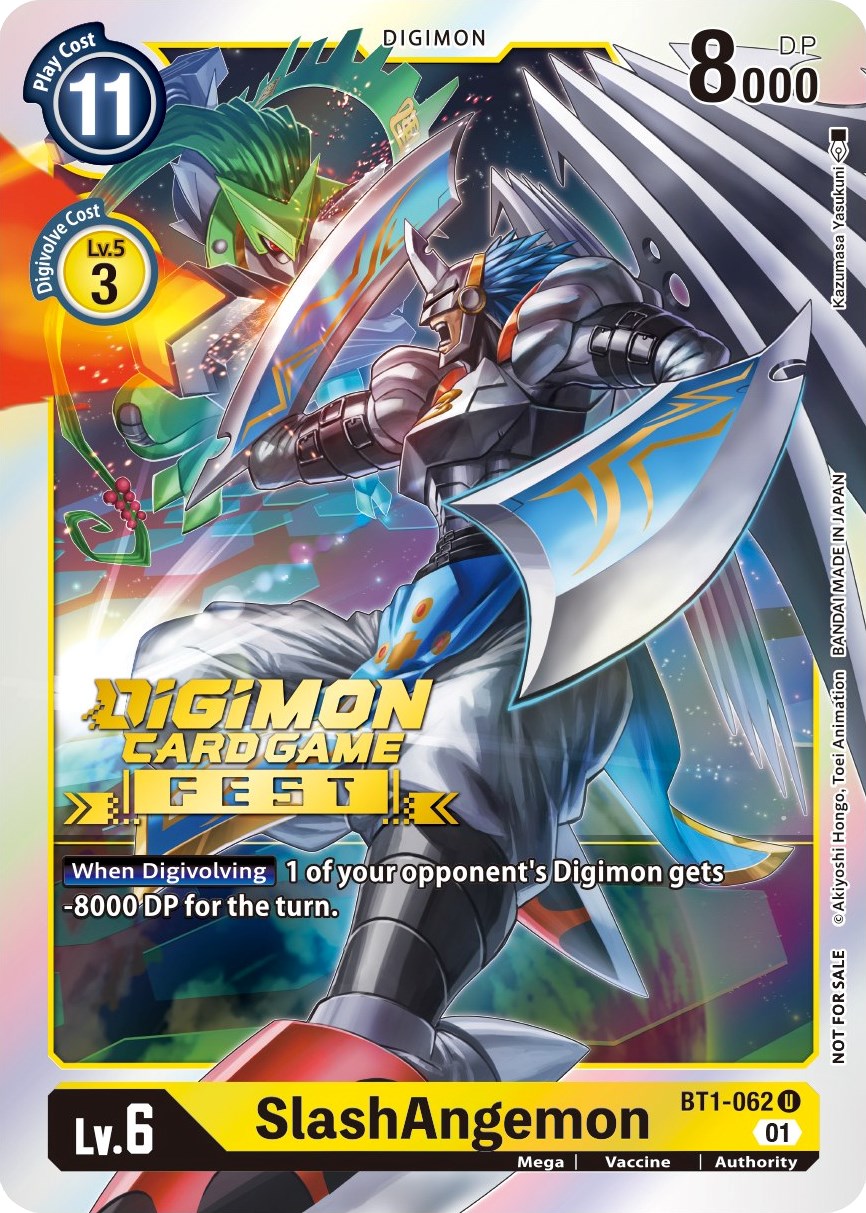 SlashAngemon (Digimon Card Game Fest 2022) [BT1-062] [Release Special Booster] Foil