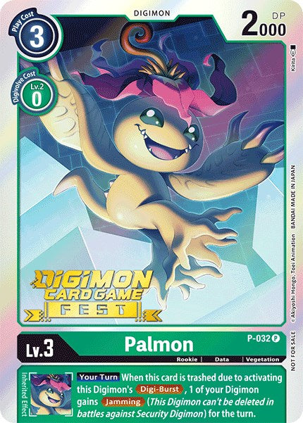 Palmon - P-032 (Digimon Card Game Fest 2022) [P-032] [Digimon Promotion Cards] Foil