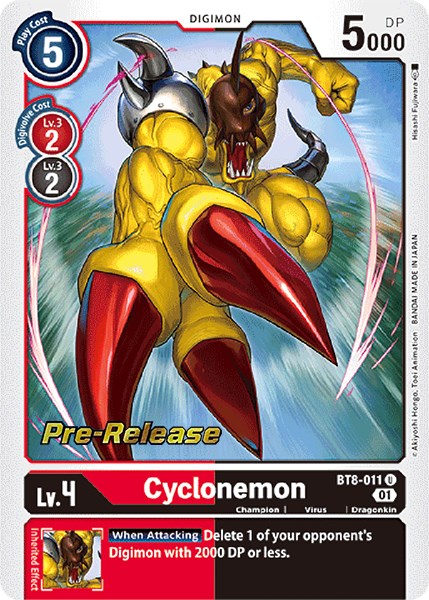 Cyclonemon [BT8-011] [New Awakening Pre-Release Cards] Foil