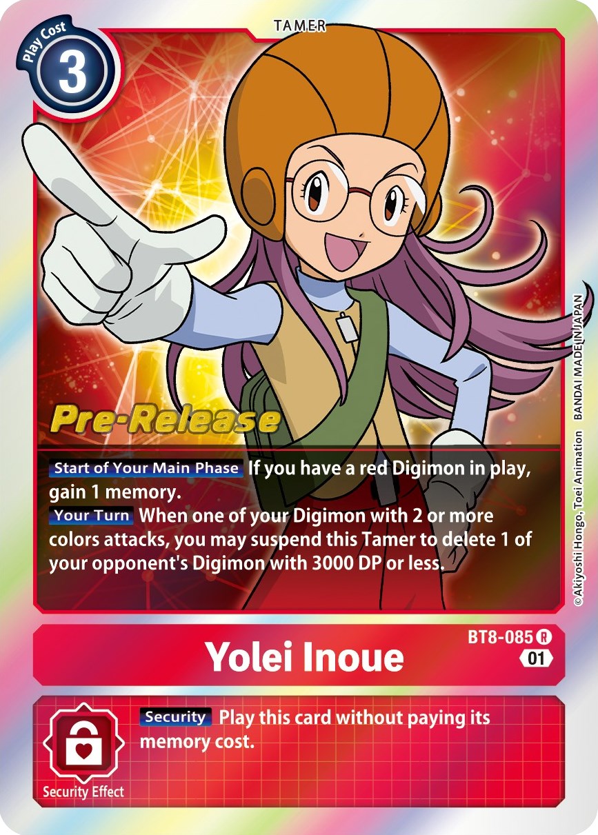 Yolei Inoue [BT8-085] [New Awakening Pre-Release Cards] Normal